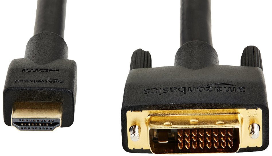 AmazonBasics HDMI to DVI Adapter Cable - 6 Feet (Latest Standard) N20