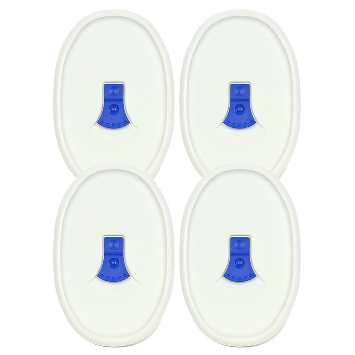Corningware F-23-VPC 23oz French White Oval Pop-Ins Vented Lid (2 Pack) N4