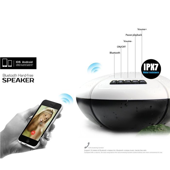 WILDMAN Waterproof Bluetooth Speaker Water-resistant Floating Speaker for Mobile phone & other Bluetooth enabled... N5