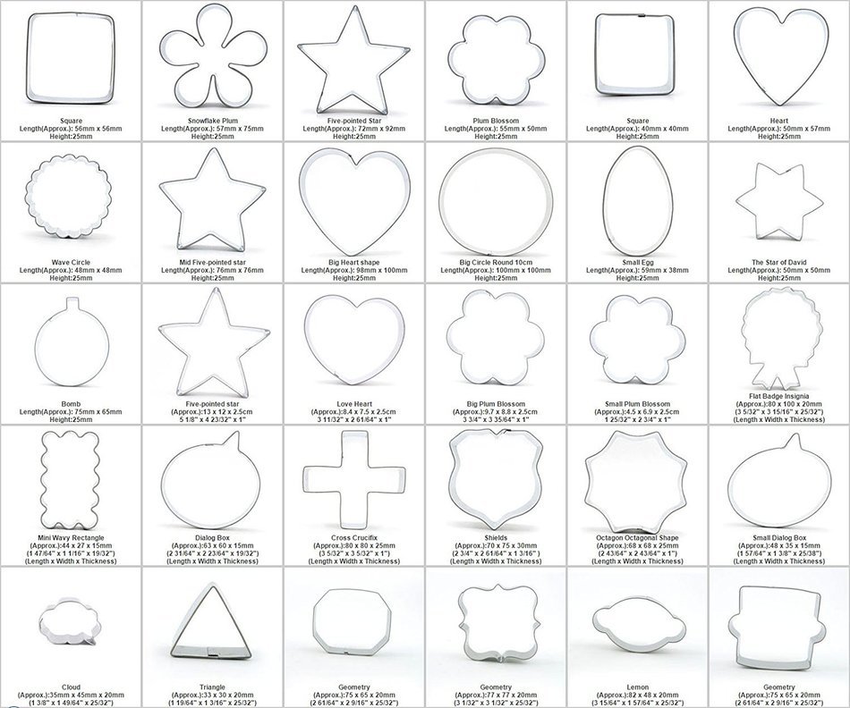 30pcs Fondant Gingerbread Pastry Biscuit Jelly Sandwiches Cookie Cutter Set Mold Metal Mould Xmas Christmas Tree... N11