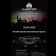 Audster AUD-L630 Rechargeable Portable Entertainment System 1000W Speaker with LED Lights N2