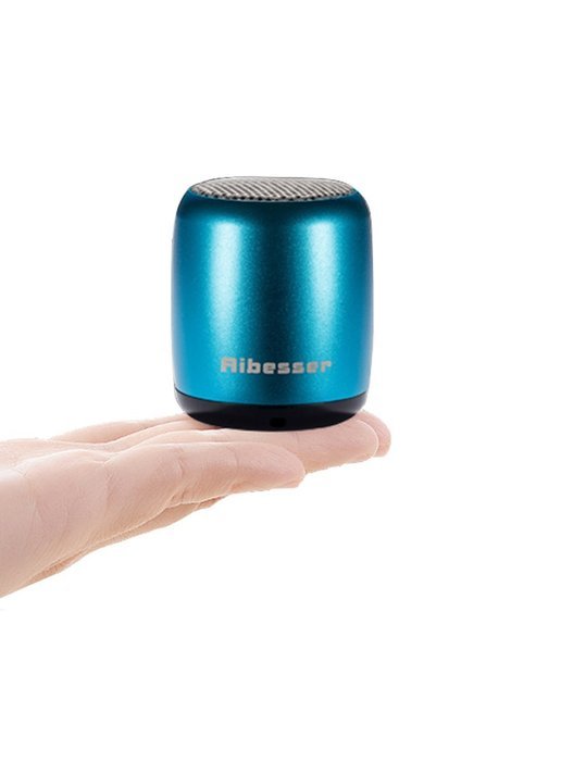 Mini Bluetooth Speaker Portable, Aibesser Built-in Mic with Selfie Camera Feature for iPhone ,Tablet (Blue)