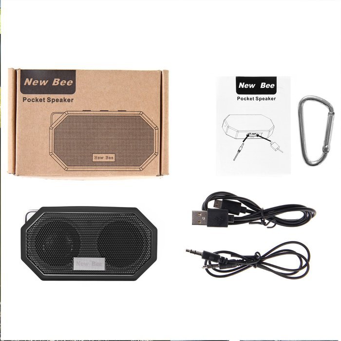 Bluetooth Speaker ,New Bee IP65 Water Resistant CSR Bluetooth 4.0 Handsfree Portable Indoor / Outdoor Enhance... N6
