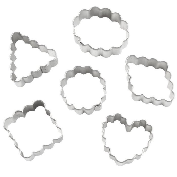 Wilton Mini Romantic Metal Cookie Cutter Set N3