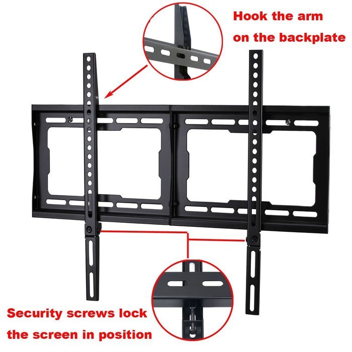 VideoSecu Low Profile TV Wall Mount Bracket for Most 32" - 75" LCD LED Plasma HDTV, Compatible with Sony Bravia... N5