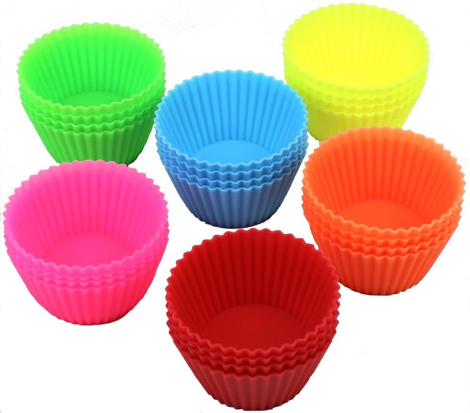 24-PACK DecoBros Silicone Baking Muffin Cup Cupcake Liners Molds Set