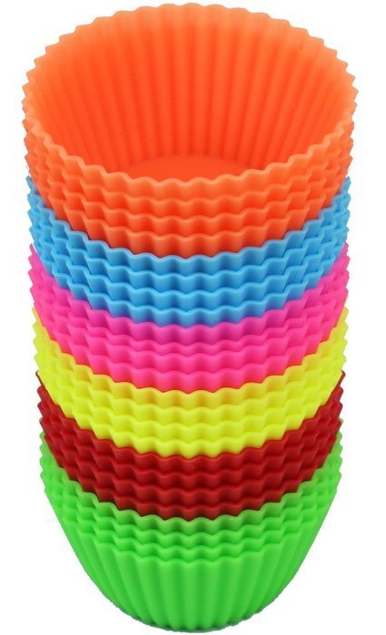 24-PACK DecoBros Silicone Baking Muffin Cup Cupcake Liners Molds Set N3