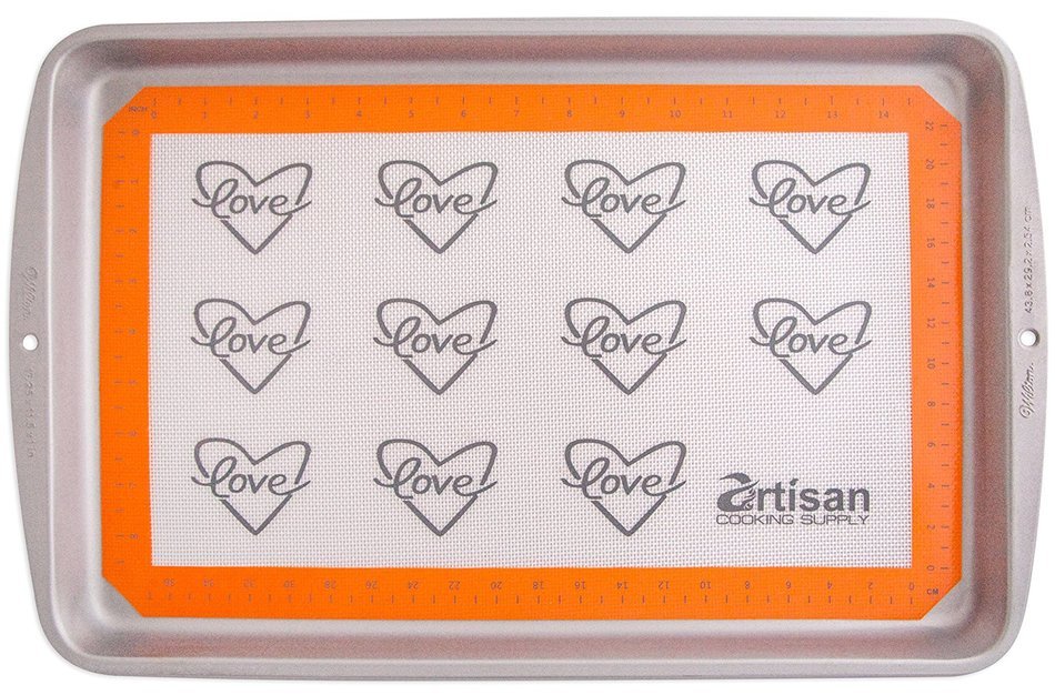 Silicone Nonstick Baking Mats, 2 Pack, With Measurements | FREE Recipe eBook by Artisan Cooking Supply | Nontoxic... N8