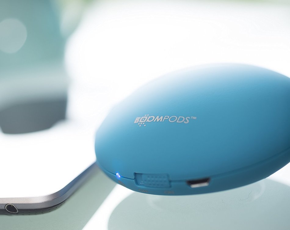 Boompods Downdraft 3 Watt Wired Portable Rechargeable Speaker with Micro USB Charging Cable and Audio Cable N7