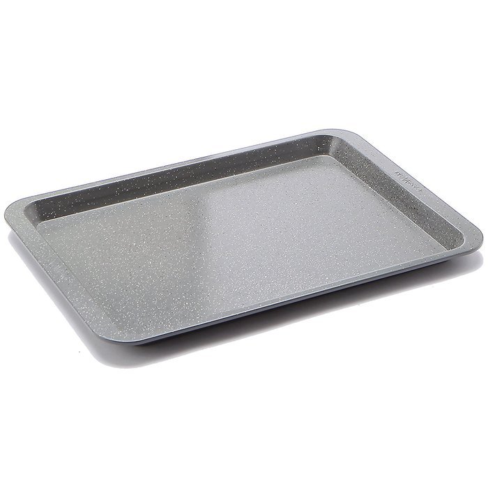 casaWare Ceramic Coated NonStick Cookie/Jelly Roll Pan (10 X 14-Inch, Silver Granite) N2