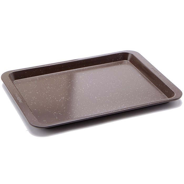 casaWare Ceramic Coated NonStick Cookie/Jelly Roll Pan (10 X 14-Inch, Silver Granite) N4