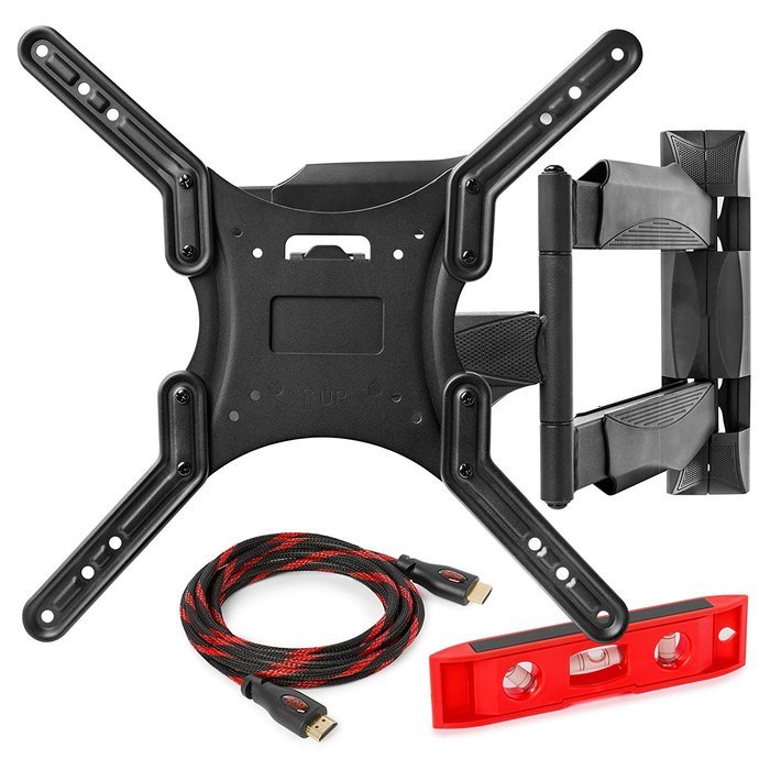 Mount Factory Articulating Tilting TV Wall Mount with HDMI Cable For 32 in. - 52 in. TVs