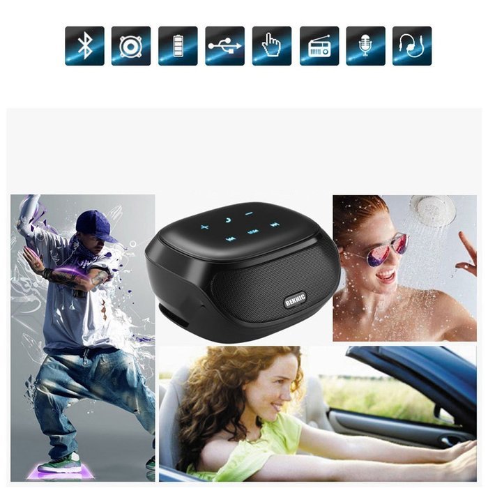 Bekhic Dolby-3D Protable Wireless Bluetooth Speaker Stereo N8