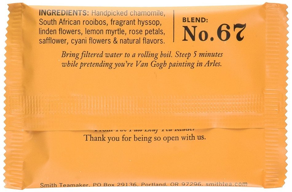 Steven Smith Teamaker: Meadow Tea 15 Sachets in Tip Top Carton 21152 N2