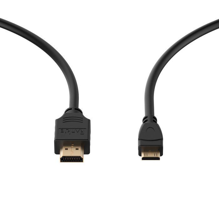 Mini HDMI to HDMI Cable, Rankie High-Speed Mini-HDMI to HDMI Cable - 15 Feet (Black) - R1110C N3