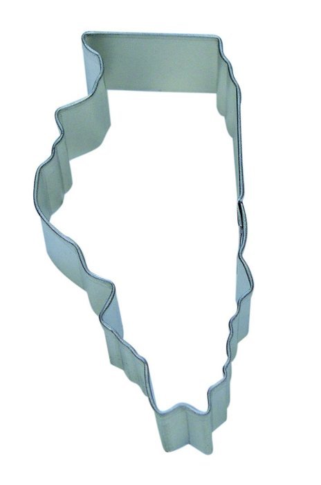 R&M Illinois State Cookie Cutter in Durable, Economical, Tinplated Steel