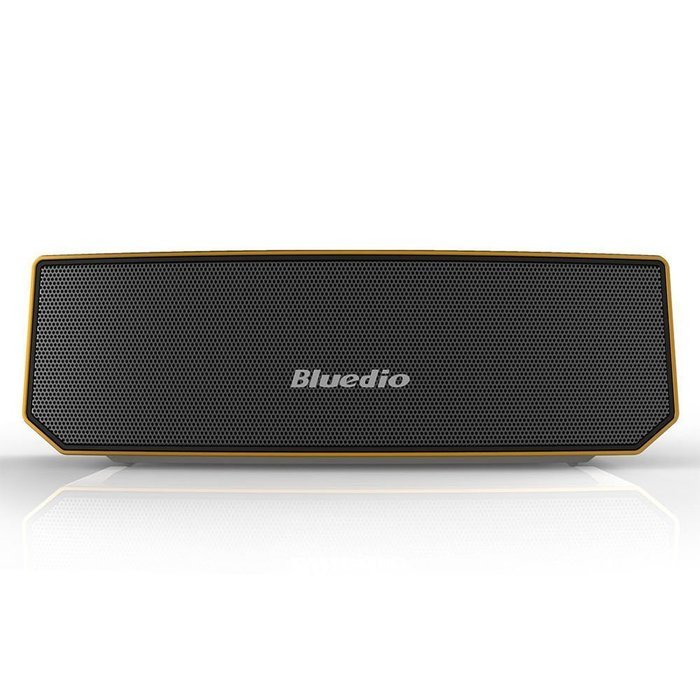 Bluedio Portable Bluetooth Wireless Stereo Speaker with Microphone-gold N3