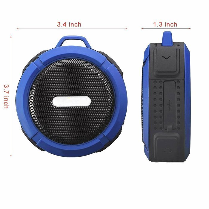 Hipipooo Portable Waterproof Bluetooth 3.0 5W Wireless Bluetooth Speakers C6 Stereo Sound box for Phones Computer... N31