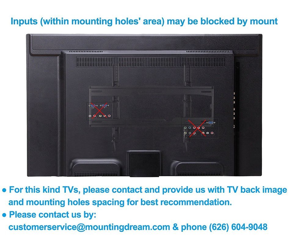 Mounting Dream MD2268-MK TV Wall Mount Tilting Bracket for Most 26-55 Inch LED, LCD and Plasma TVs up to VESA... N5