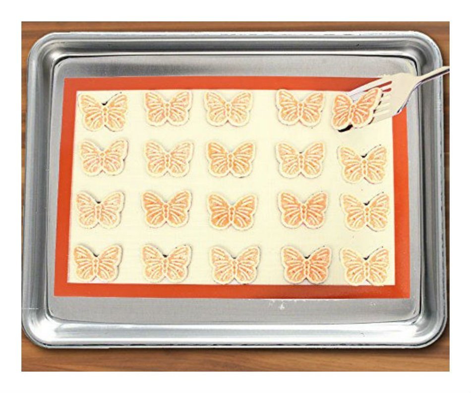 Silicone Baking Sheet Liner Non Stick Oven Safe Heat Resistant Mat Large Small Culinary Tool (Half Sheet (8.5"...