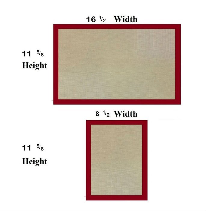 Silicone Baking Sheet Liner Non Stick Oven Safe Heat Resistant Mat Large Small Culinary Tool (Half Sheet (8.5"... N5