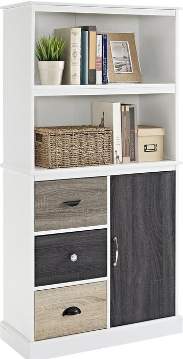 Altra Mercer 50" TV Console with Multicolored Door Fronts, White N21