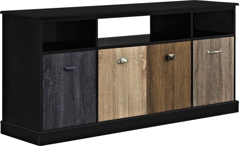 Altra Mercer 50" TV Console with Multicolored Door Fronts, White N28