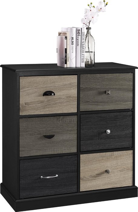 Altra Mercer 50" TV Console with Multicolored Door Fronts, White N35