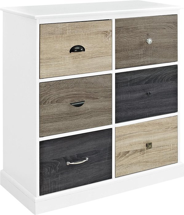 Altra Mercer 50" TV Console with Multicolored Door Fronts, White N45