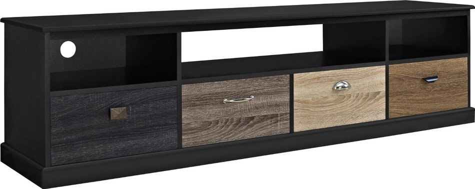 Altra Mercer 50" TV Console with Multicolored Door Fronts, White N57
