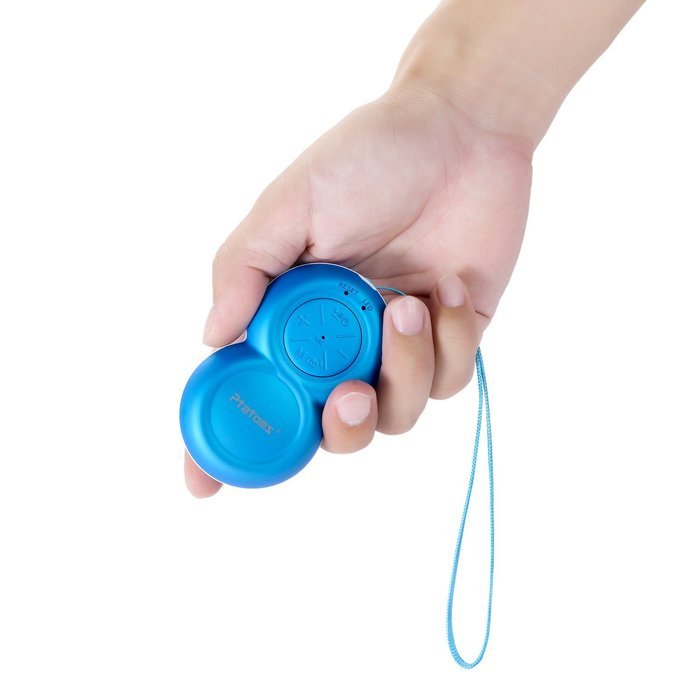 Ptatoms Portable Bluetooth Speakers with Superior Sound & Build-in Mic for Climbing, Running - Blue N2