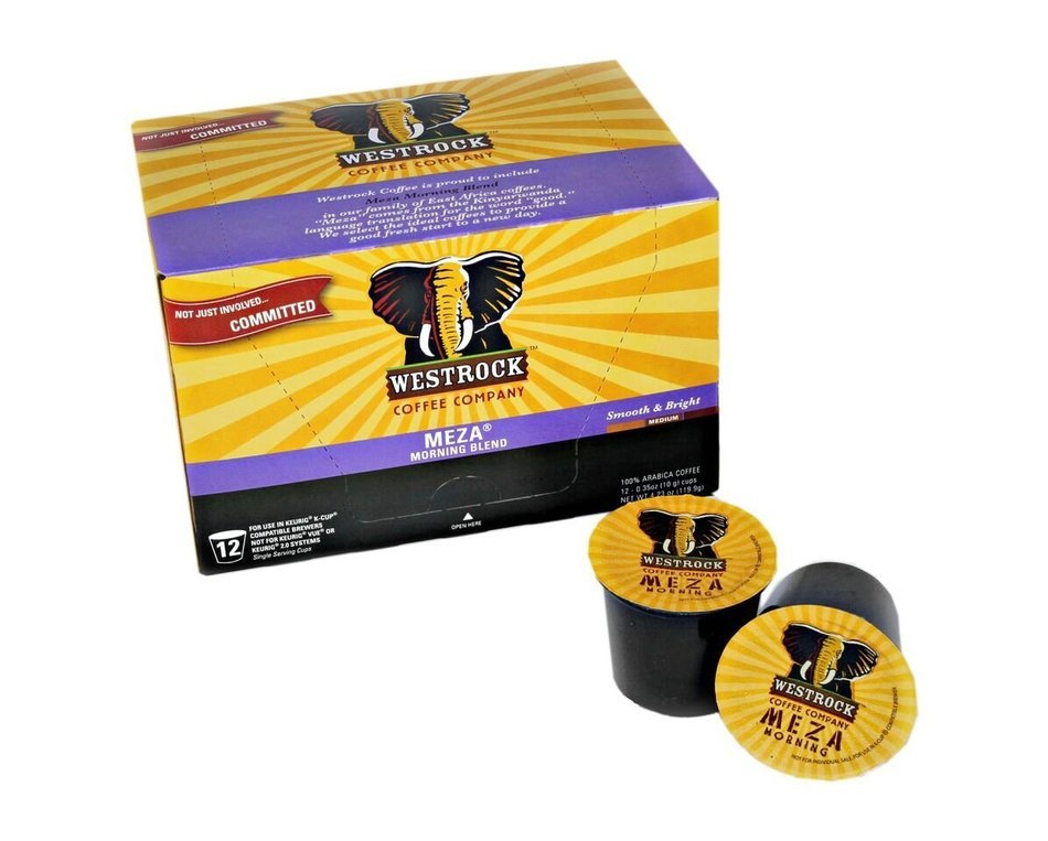 Westrock Coffee Company Meza Morning Blend Best Medium Roast Gourmet Single Serve Cups, 28.22 Ounce, 80 Count N6