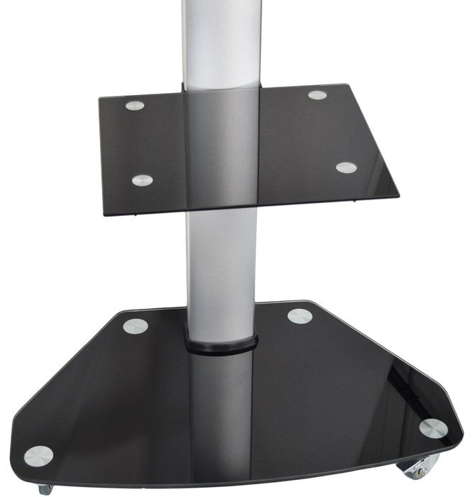 VIVO TV Cart for LCD LED Plasma Flat Panels Stand with Wheels Mobile fits 37" to 70" (STAND-TV02D) N4