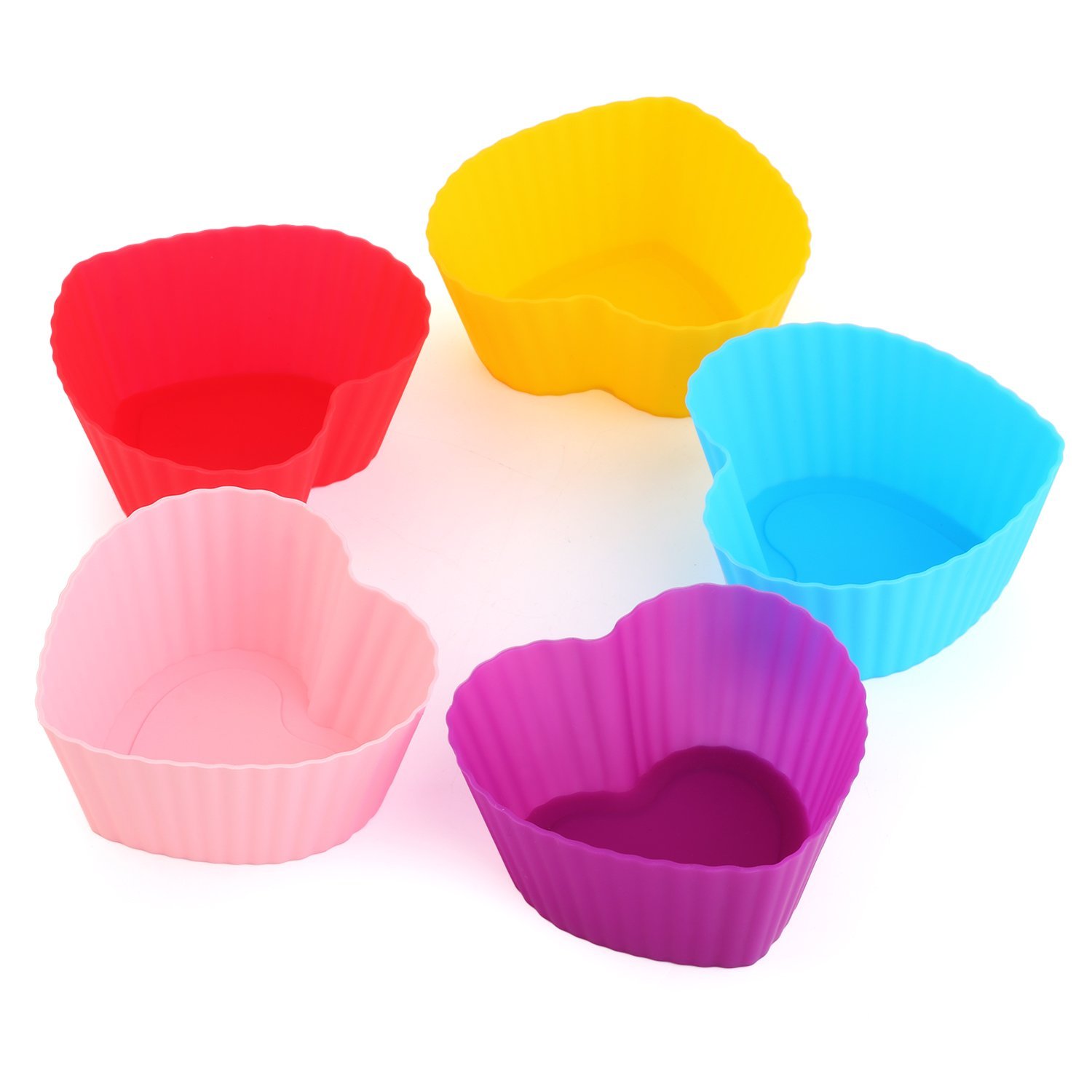 GreKitchen Baking cups/Silicone Baking Cups/ muffin baking cup/Cupcake ...