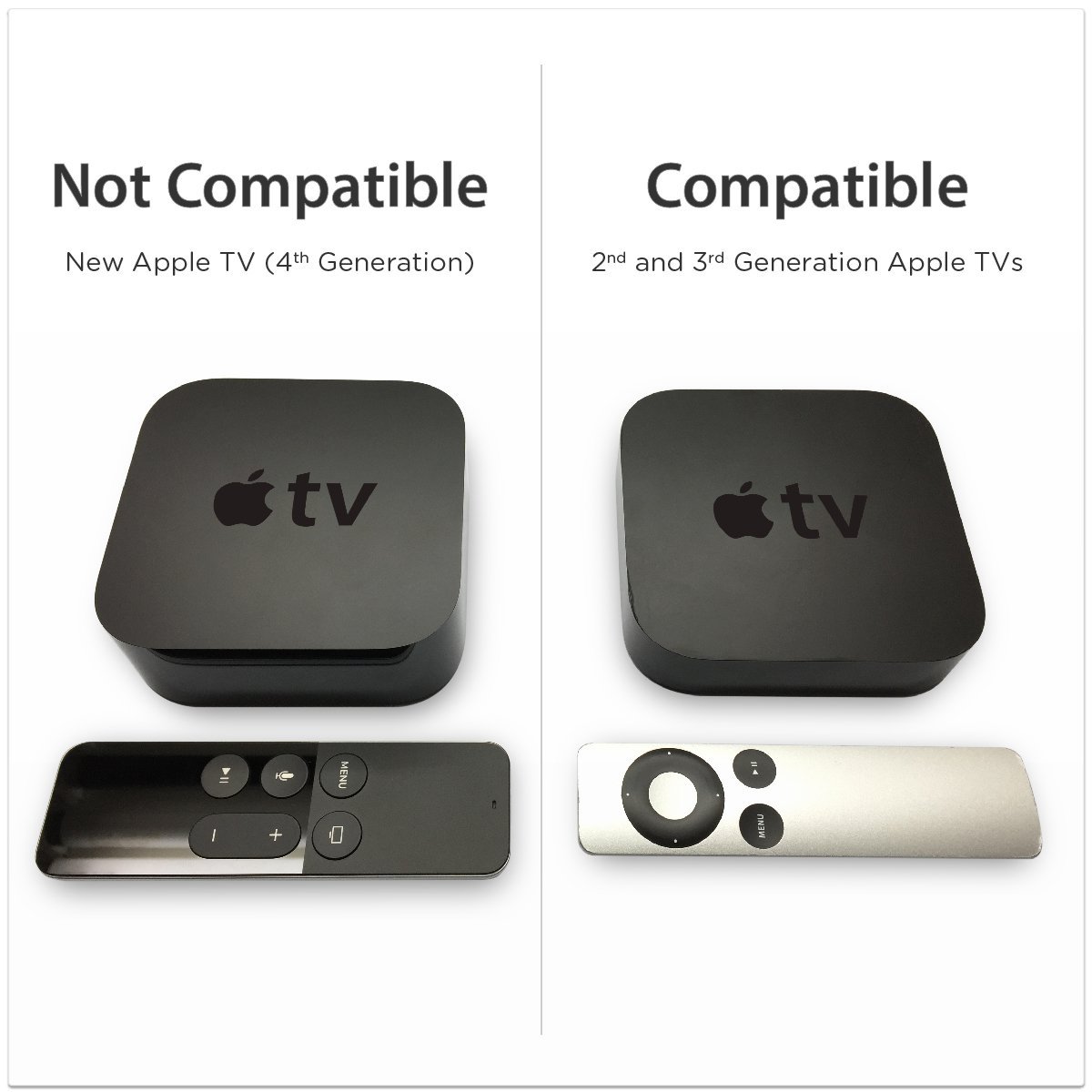 Totalmount apple tv mount compatible with 2nd and 3rd generation apple