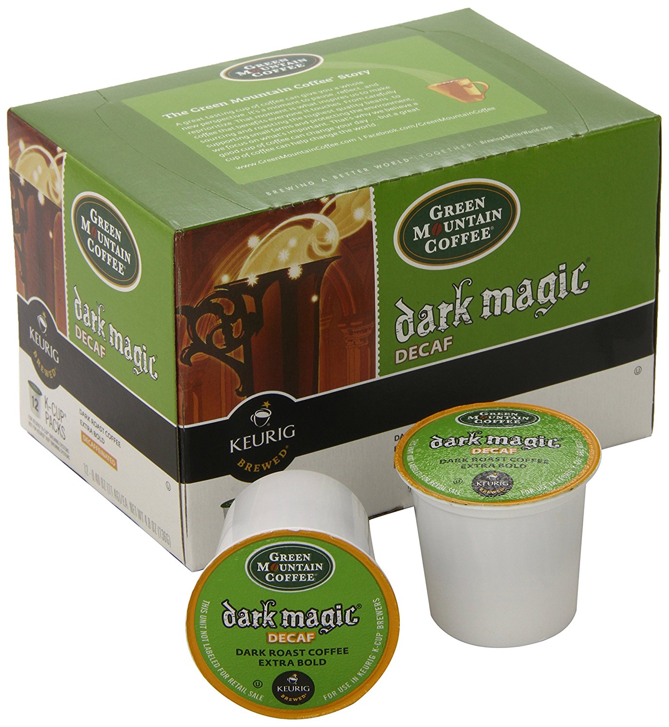 Green Mountain Coffee Decaf KCup, Dark Magic, 12Count N2 free image download