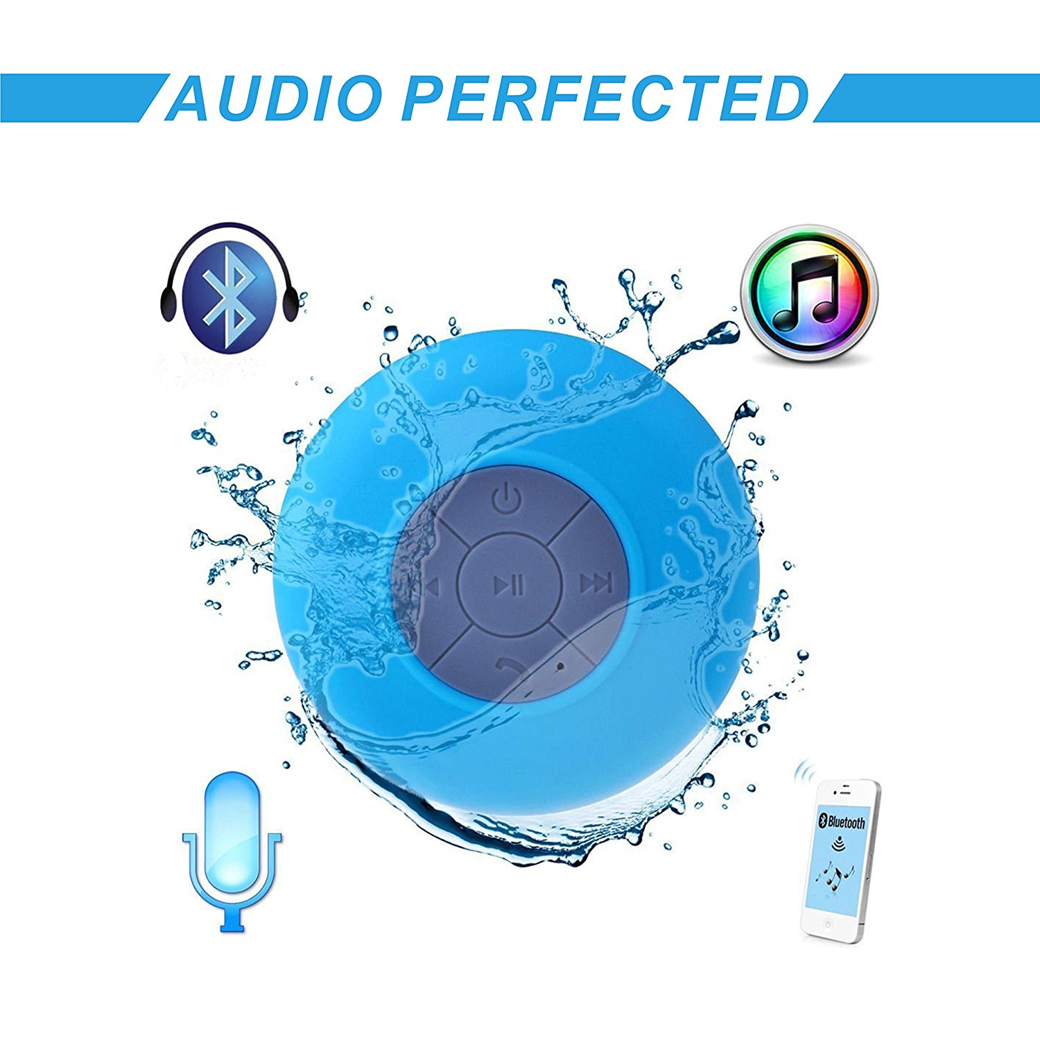 Wireless Bluetooth Speaker,Awinning BTS-06 Mini Portable Waterproof ...