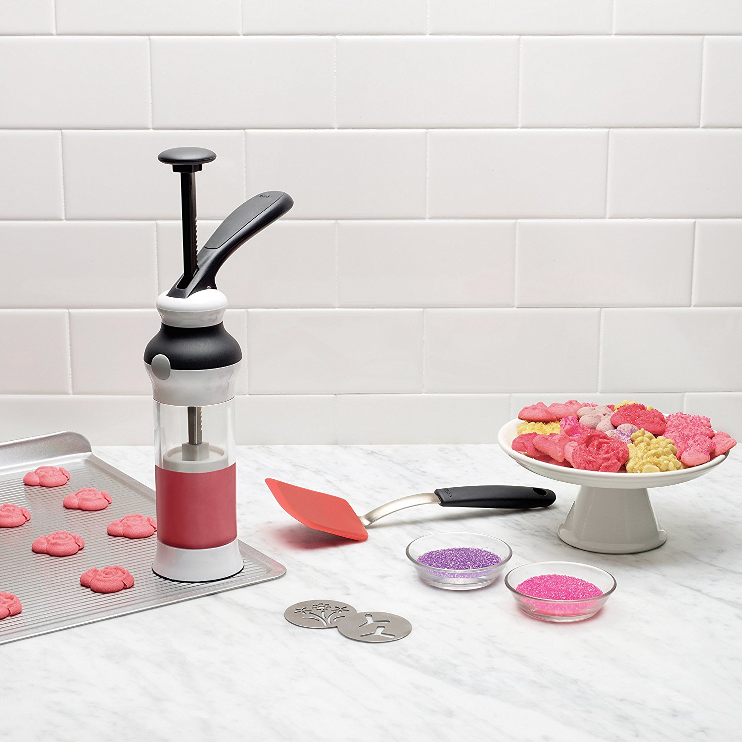 Oxo Good Grips Cookie Press With Stainless Steel Disks And Storage Case N40 Free Image Download