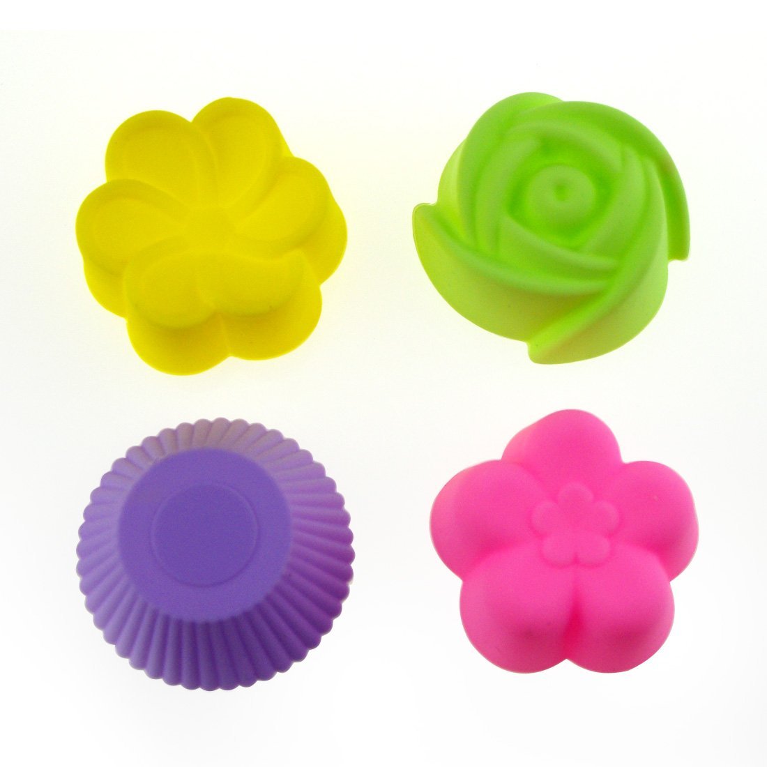 MIREN 48 Pack Reusable Mini Silicone Baking Cups Cupcake N3 free image ...