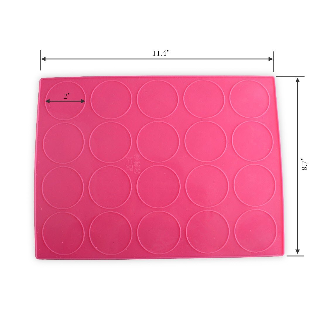 Delidge 20/48 Capacity Silicone Macaron Macaroon Baking Mat Sheet DIY ...