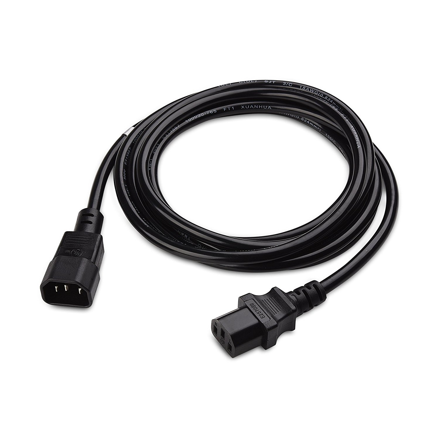 Cable Matters 2-Pack Heavy Duty Computer Monitor Power Cord in 10 Feet ...