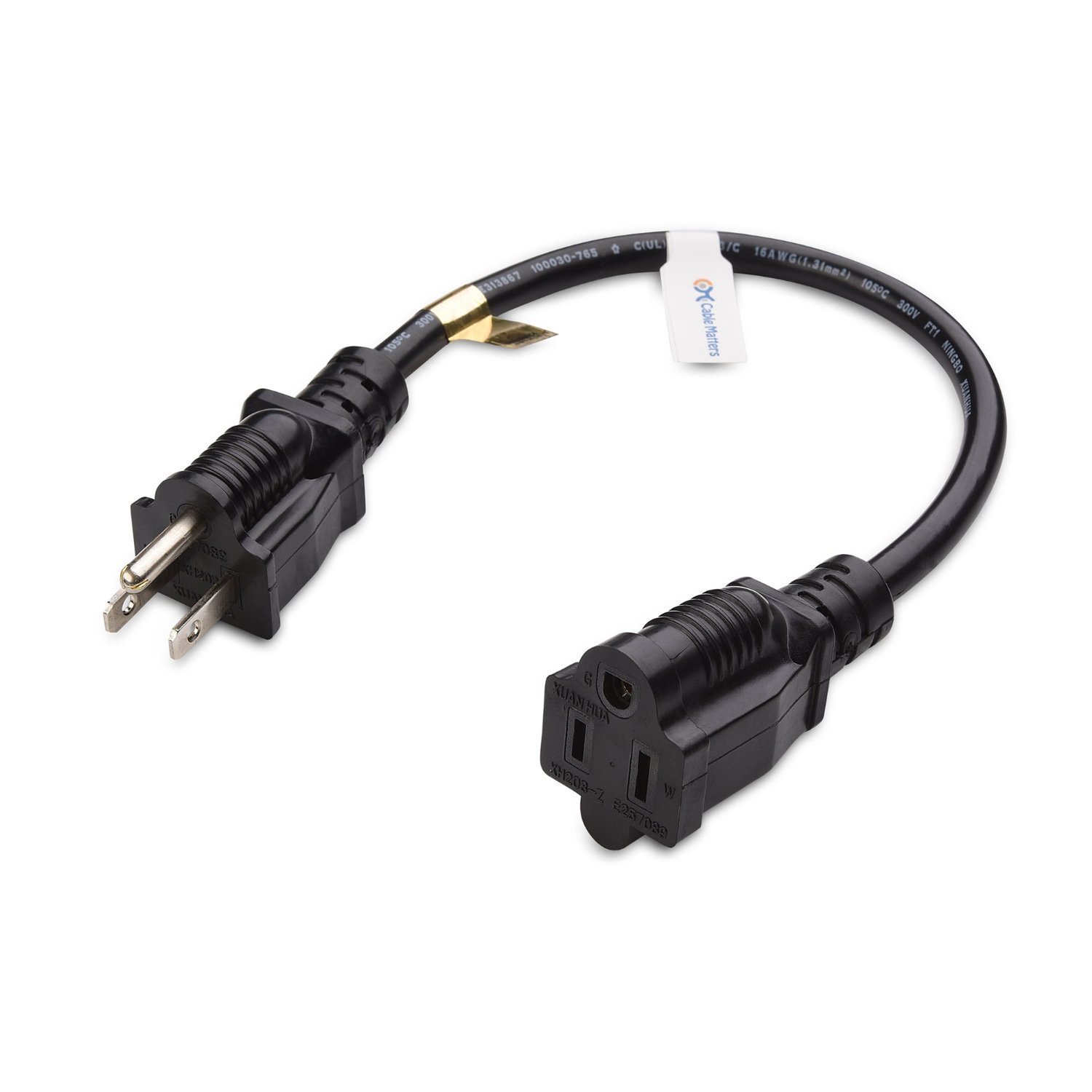 Cable Matters 2-Pack Heavy Duty Computer Monitor Power Cord in 10 Feet ...