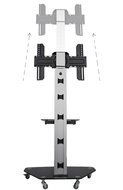 VIVO TV Cart for LCD LED Plasma Flat Panels Stand with Wheels Mobile fits 37" to 70" (STAND-TV02D) N5