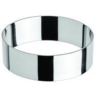 Winco SPM-41O, 4x1.38" Oval Culinary Pastry Mold, Stainless Steel Pastry Ring