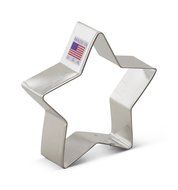 Ann Clark Star Cookie Cutter - 3.5 Inches - Tin Plated Steel