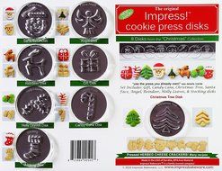 Christmas 8 Disk Set for Cookie Presses (SIZE M disks for presses that came with METAL disks) N2
