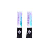 Aolyty Colorful LED Dancing Water Fountain Light Show Sound Speaker for iPhone iPad Laptops Smartphone Black
