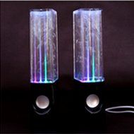 Aolyty Colorful LED Dancing Water Fountain Light Show Sound Speaker for iPhone iPad Laptops Smartphone Black N4