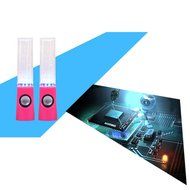 Aolyty Colorful LED Dancing Water Fountain Light Show Sound Speaker for iPhone iPad Laptops Smartphone Black N9