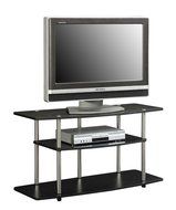 Convenience Concepts Designs2Go 3-Tier Wide TV Stand, Black N3